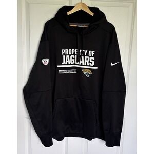 Nike Therma Fit Jacksonville Jaguars NFL Hoodie Black 3XL Pullover Team Issue